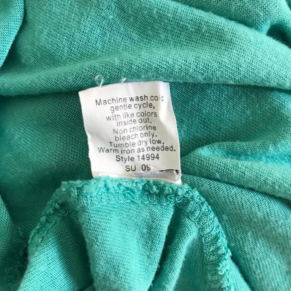 J. CREW mint green v neck empire waist midi dress - Picture 7 of 8